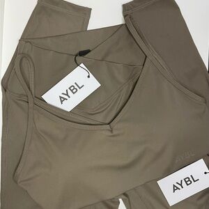 AYBL Olive Taupe Activewear Set